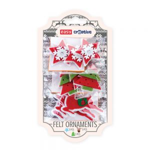 Ozdoby filcowe Easy, Świąteczne, 9szt